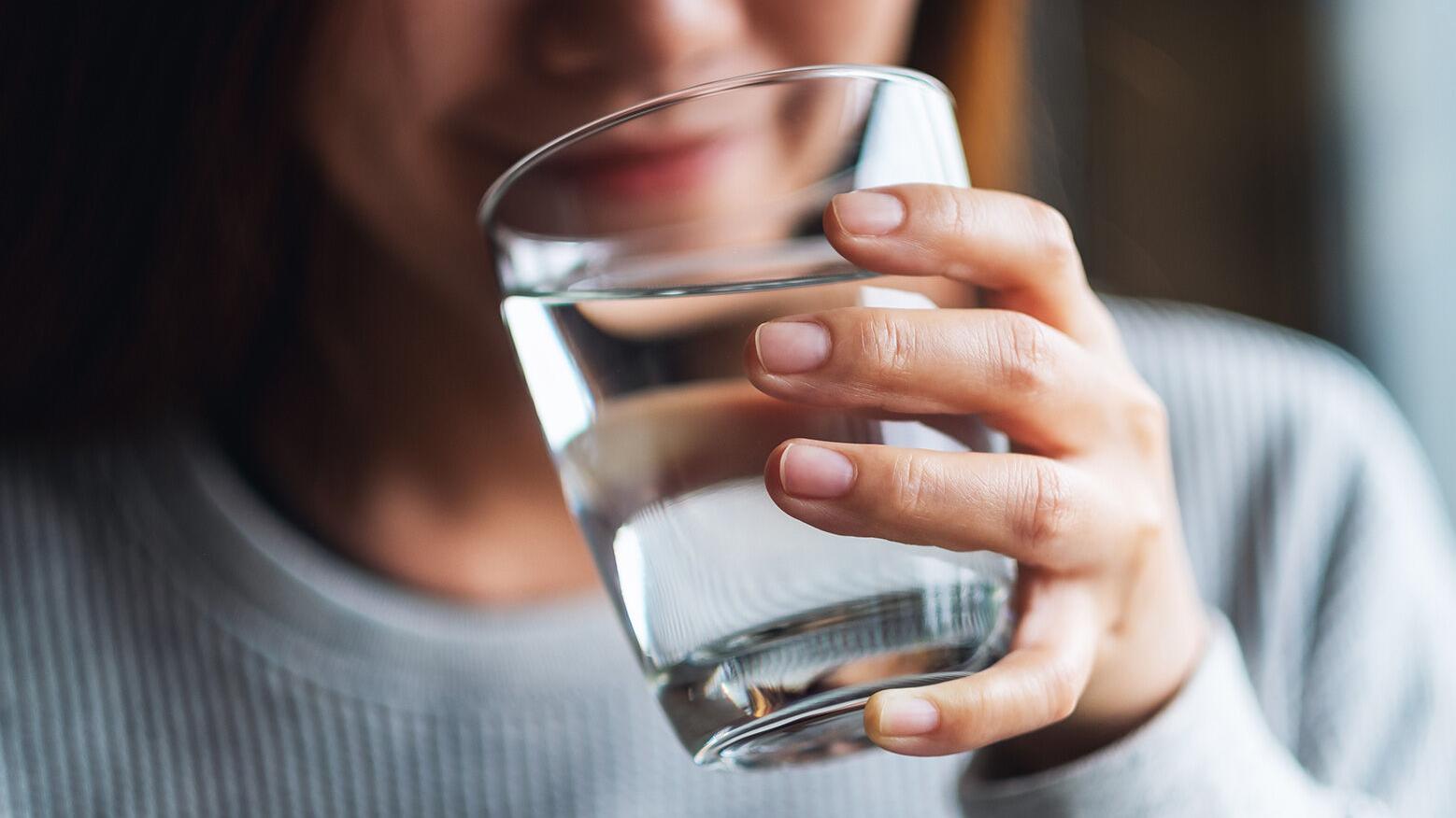 Water glass drink hydration